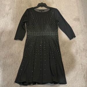 WHBM gray knit A-line dress with sparkle!  ✨